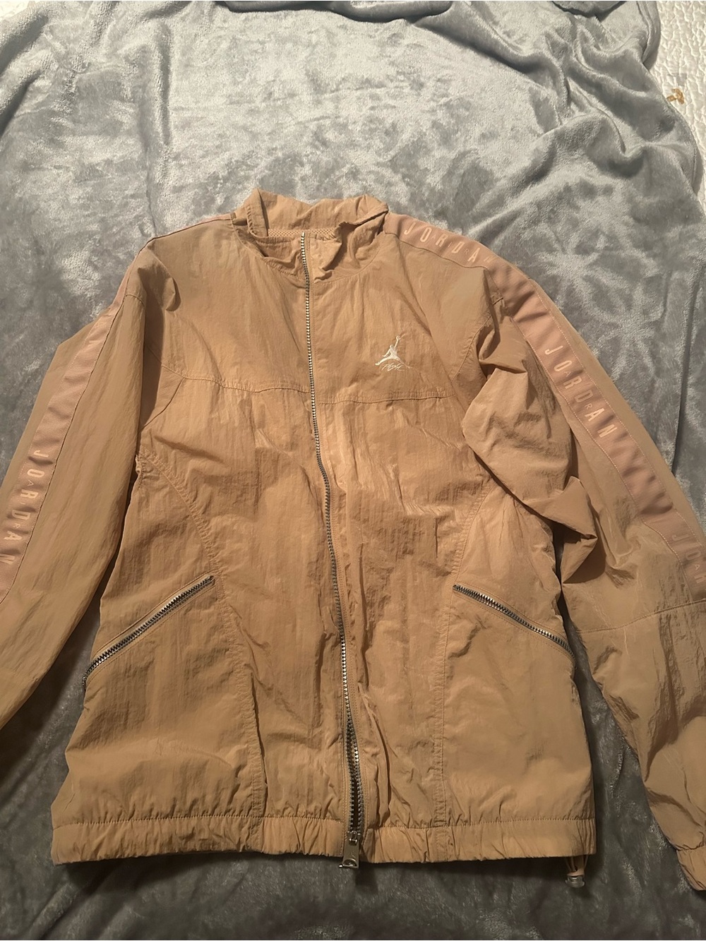 Jordan Men's Light Brown/Tan Windbreaker Jacket